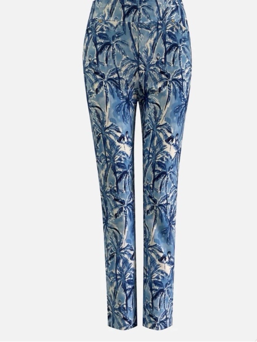 NWOT Women’s Jean-Pierre Klifa Monterey Pants Palms Jungle Size Large